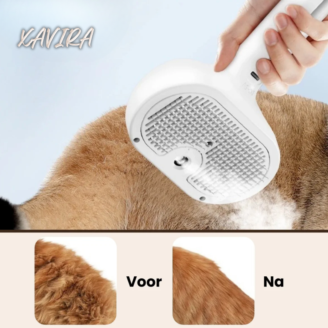 FurEase™ Zelfreinigende Huisdierborstel – Voor Hond & Kat