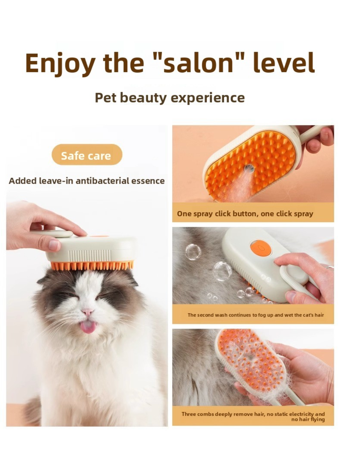 PetCare™ Masserende Haarverwijder Borstel – Voor Hond & Kat