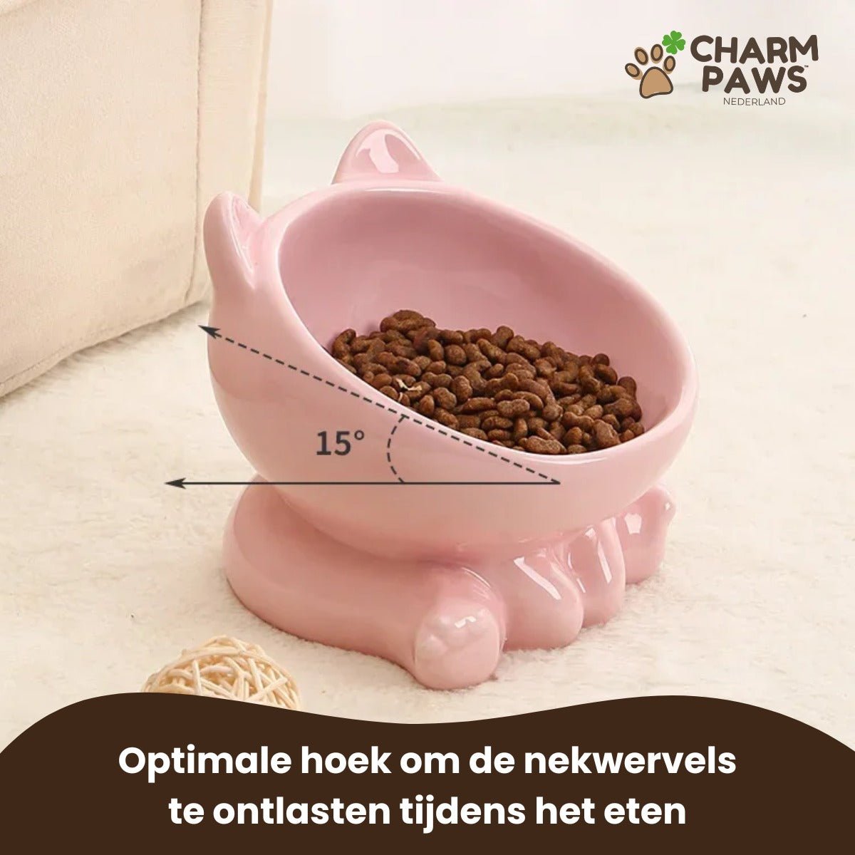 CozyCat™ Keramische Voerbak – Stijlvol & Duurzaam