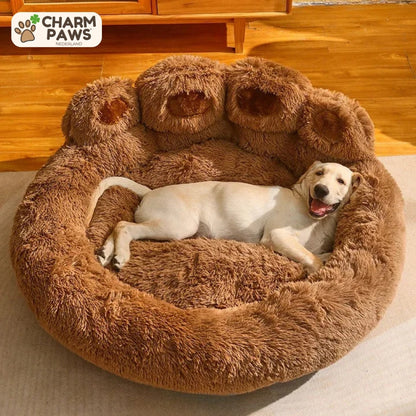 CharmPaws® Luxe Pootvormige Slaapmand - Voor Honden & Katten