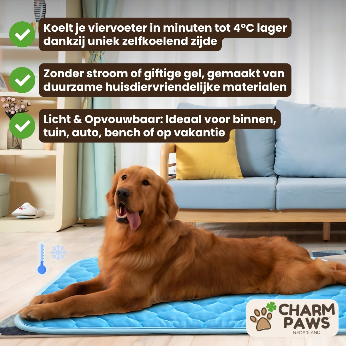 CoolPaws™ Zelfkoelende Huisdierenmat