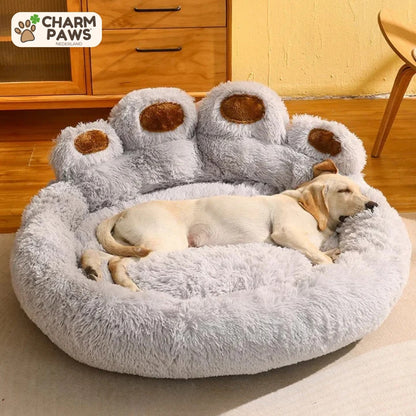 CharmPaws® Luxe Pootvormige Slaapmand - Voor Honden & Katten