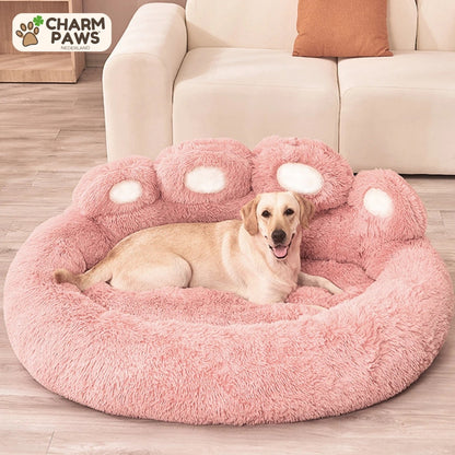 CharmPaws® Luxe Pootvormige Slaapmand - Voor Honden & Katten