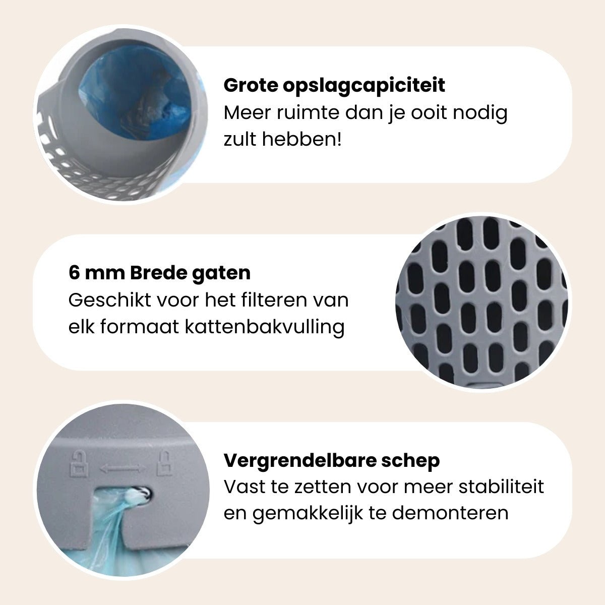 CleanCat™ 2-in-1 Kattenbakschep