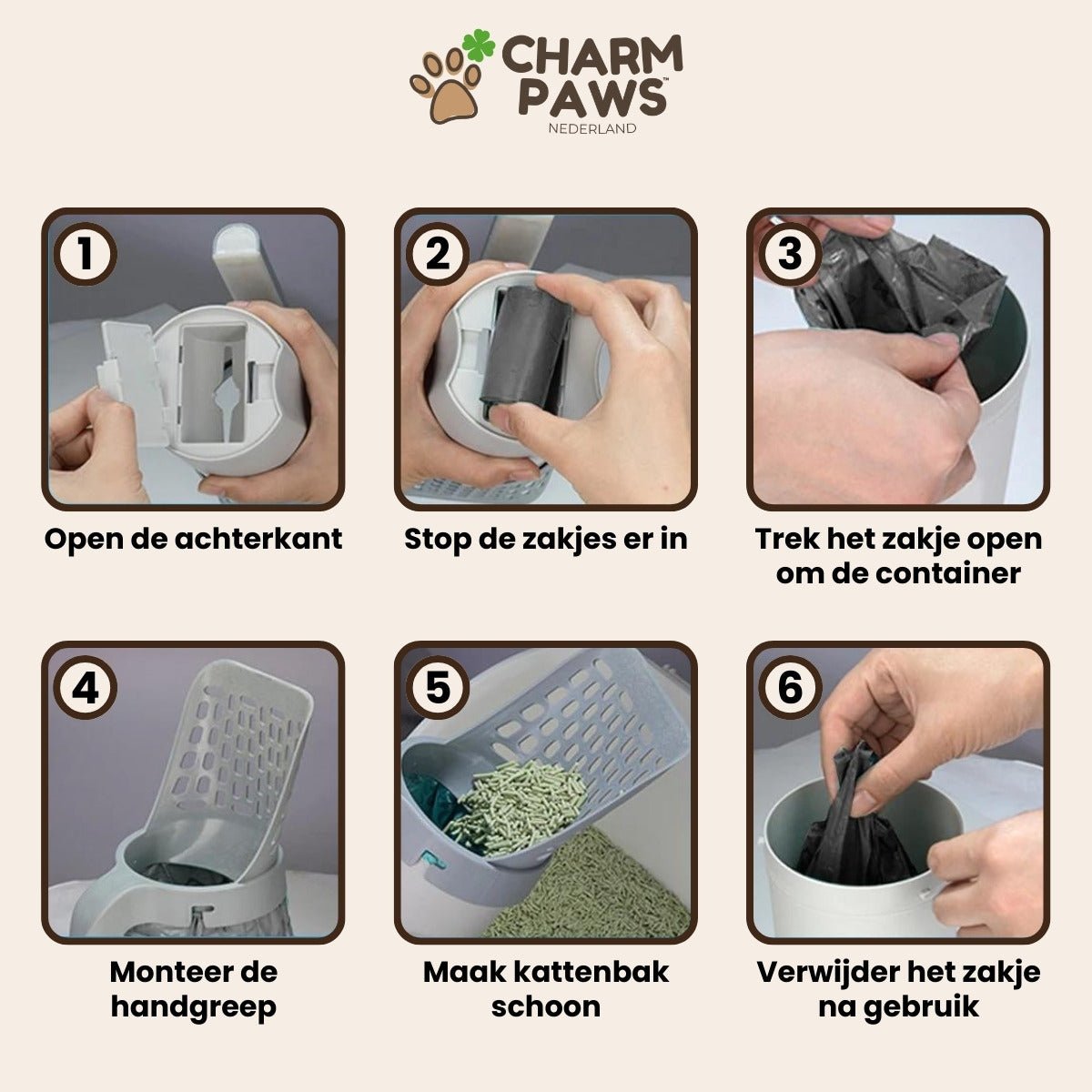 CleanCat™ 2-in-1 Kattenbakschep