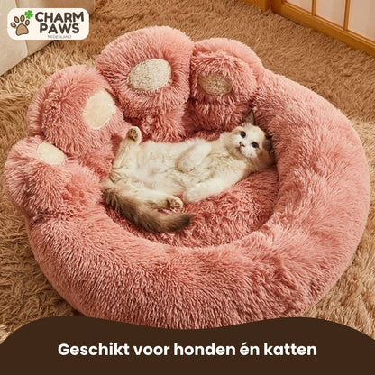 CharmPaws® Luxe Pootvormige Slaapmand - Voor Honden & Katten