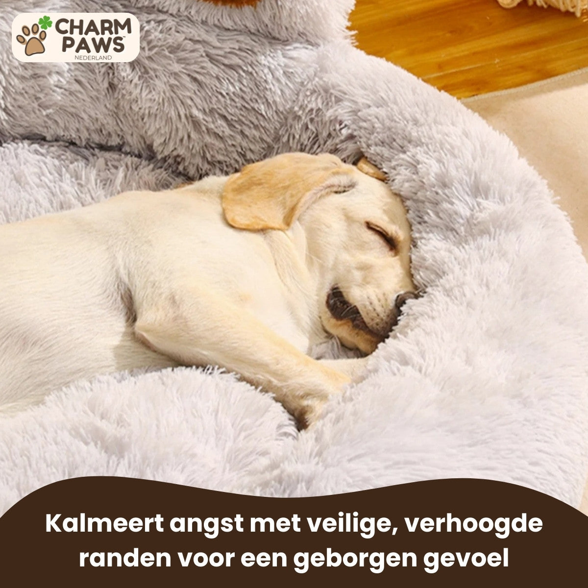 CharmPaws® Luxe Pootvormige Slaapmand - Voor Honden & Katten